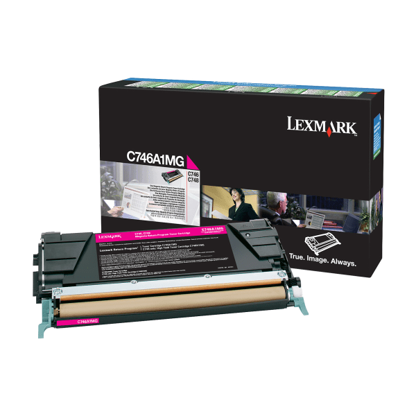 Lexmark&trade; C746A1MG Return Program Magenta Toner Cartridge LEXC746A1MG