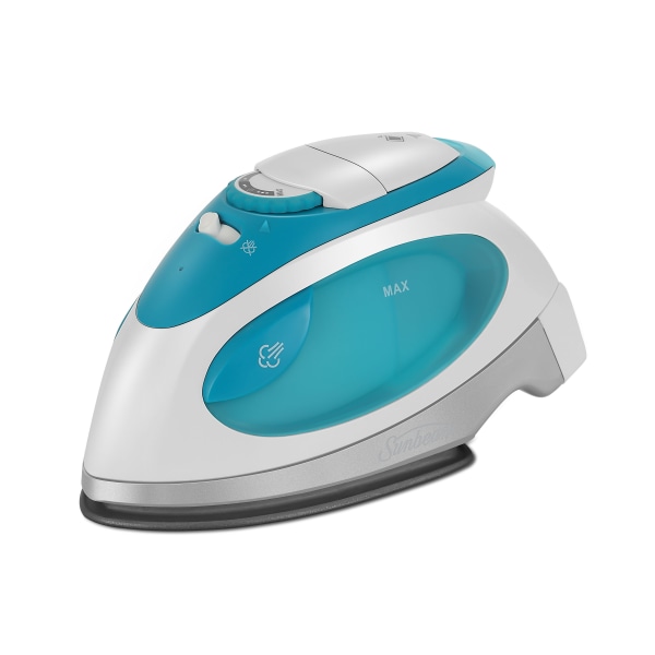 UPC 694501115631 product image for Sunbeam 800W v2 Travel Iron, White/Blue | upcitemdb.com