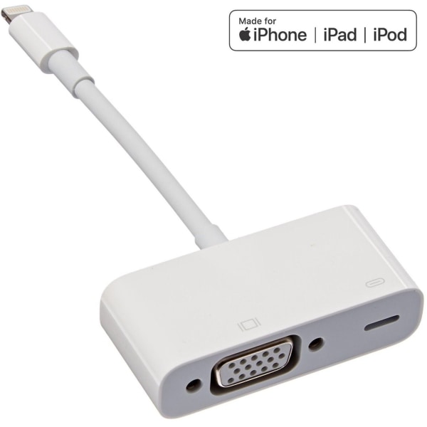 4XEM 8 Pin Lightning to VGA Adapter for Apple iPhone/iPad/iPod with HD 1080p support - Lightning to VGA adapter for Apple iPad, iPhone, iPod 1 x Light