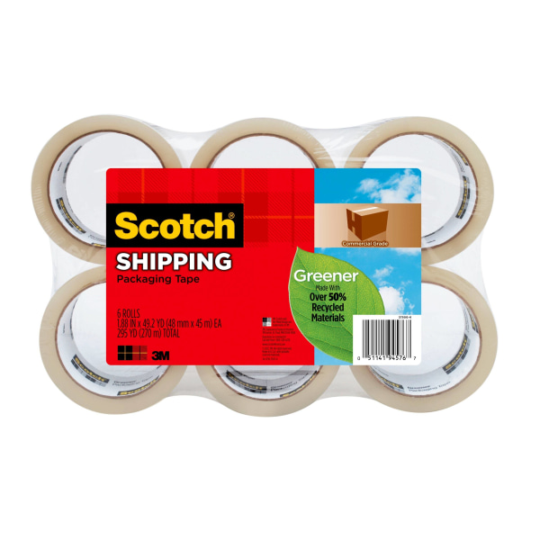 UPC 051141945767 product image for Scotch® 3750 Greener Commercial Grade Packing Tape, 1-7/8