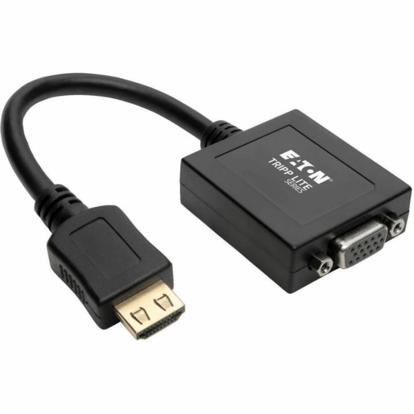 Photos - Cable (video, audio, USB) TrippLite Tripp Lite HDMI to VGA with Audio Converter Cable Adapter for Ultrabook/Laptop/Desktop PC, (M/F), 6-in.  - Adapter (15.24 cm)