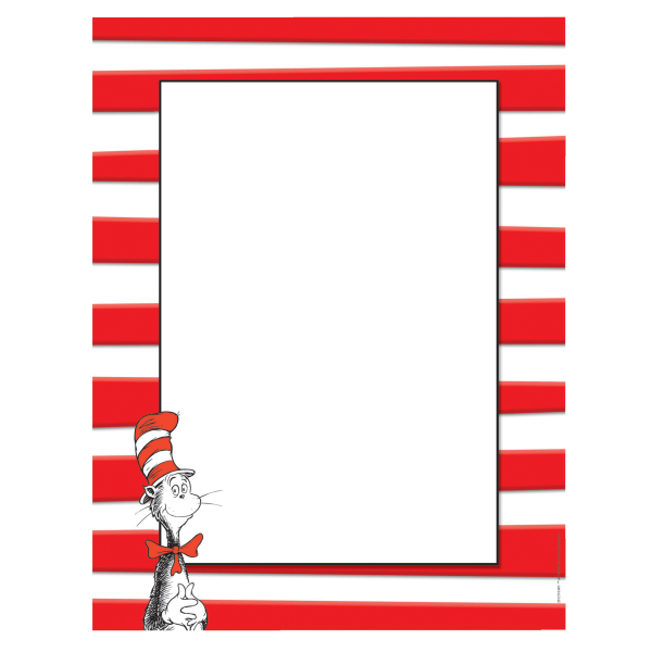 Eureka Dr. Seuss The Cat In The Hat Computer Paper, Letter Size (8 1/2 x 11), 24 Lb, Multicolor, 50 Sheets Per Ream, Case Of 6 Reams
