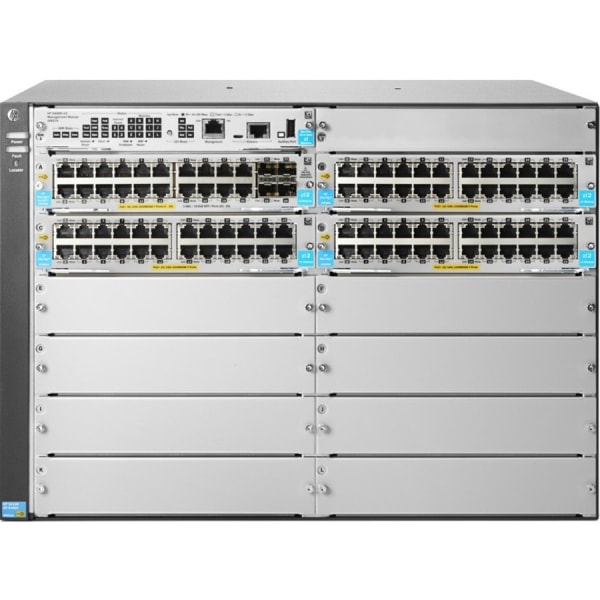 HPE 5412R 92GT PoE+/4SFP+ (No PSU) v3 zl2 Switch - 92 Ports - Manageable - Gigabit Ethernet, 10 Gigabit Ethernet - JL001A