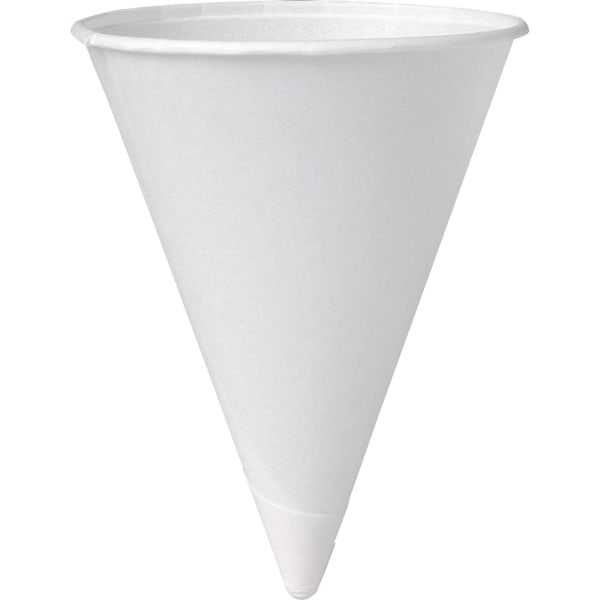 UPC 041165001006 product image for Solo Cup Paper Cone Water Cups, White, 4 Oz, Case of 5,000 | upcitemdb.com