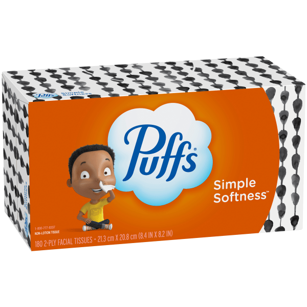 UPC 037000876113 product image for Puffs White 2-Ply Facial Tissue, 180 Sheets Per Box, Case Of 24 Boxes | upcitemdb.com