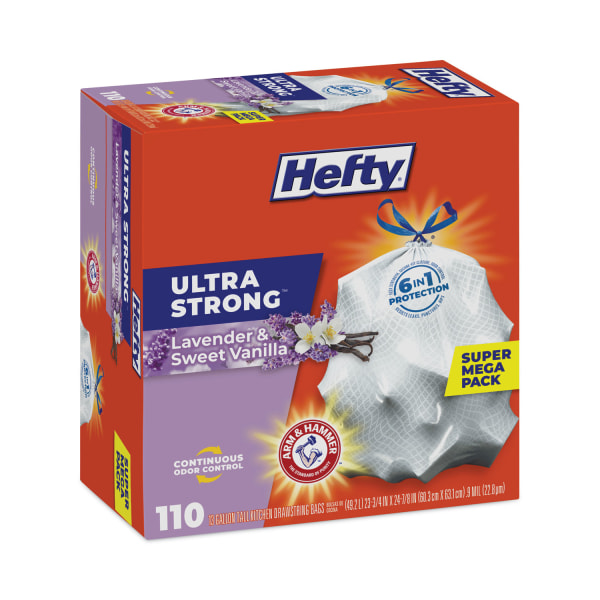 UPC 013700016745 product image for Hefty® Ultra Strong Scented Tall White Kitchen Bags Extra Heavy-Duty, Drawstring | upcitemdb.com