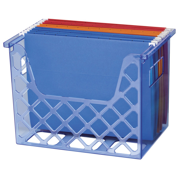 Officemate Blue Glacier Desktop File Organizer, 10 3/4 x 12 1/2 x 8 5/8, Blue