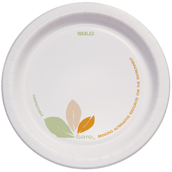 Solo® Bare™ Heavyweight Paper Plates Perfect Pak™, 6"", Pack Of 500 -  OFMP6-J7234