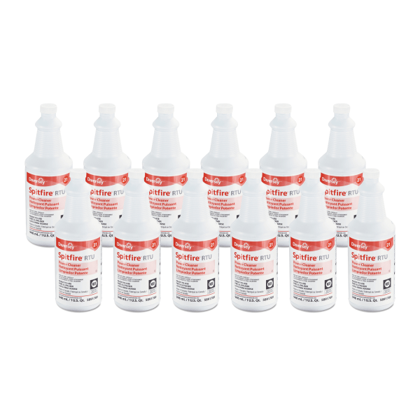 Johnson Diversey 95891789 Spitfire pooer Cleaner  32 Oz Spray Bottle  Fresh Scent 11 pack 