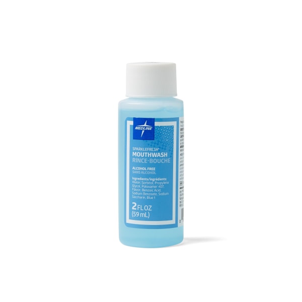 Medline SparkleFresh AlcoholFree Mouthwash 2 Oz Pack Of 96