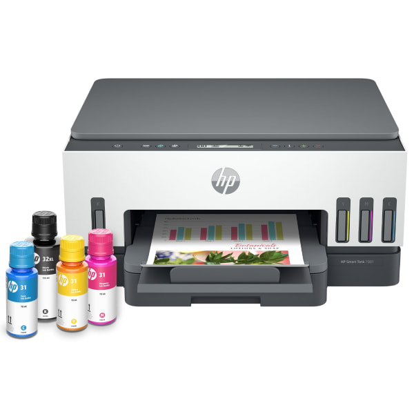 HP Smart Tank 7001 Wireless All-in-One Cartridge-free Ink Tank Color Printer With Up To 2 Years Of Ink Included (28B49A)