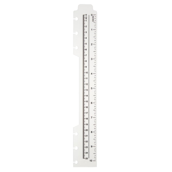 TUL Discbound Plastic Ruler, 10, Clear