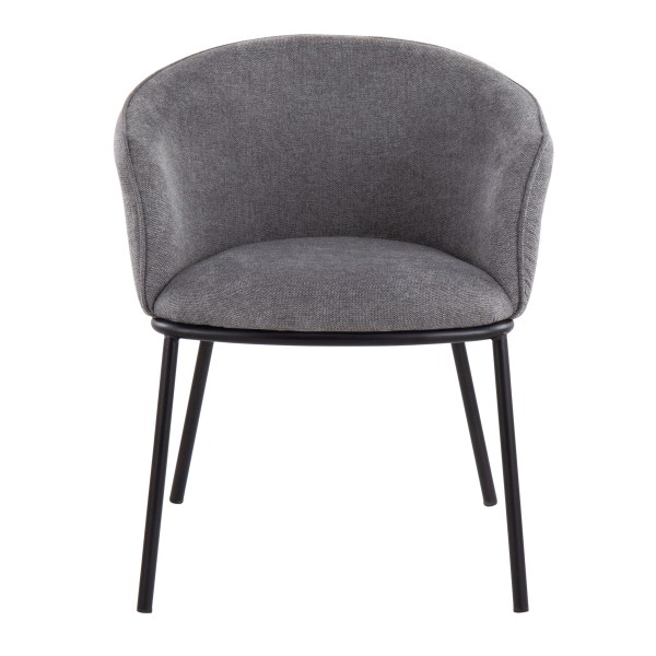 Photos - Chair LumiSource Ashland , Black/Gray CH-ASHLAND BKGY