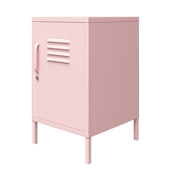 Photos - Coffee Table Ameriwood™ Home Cache Metal Locker End Table, 27-1/8"H x 15"W x 15-3/4"D, Pink