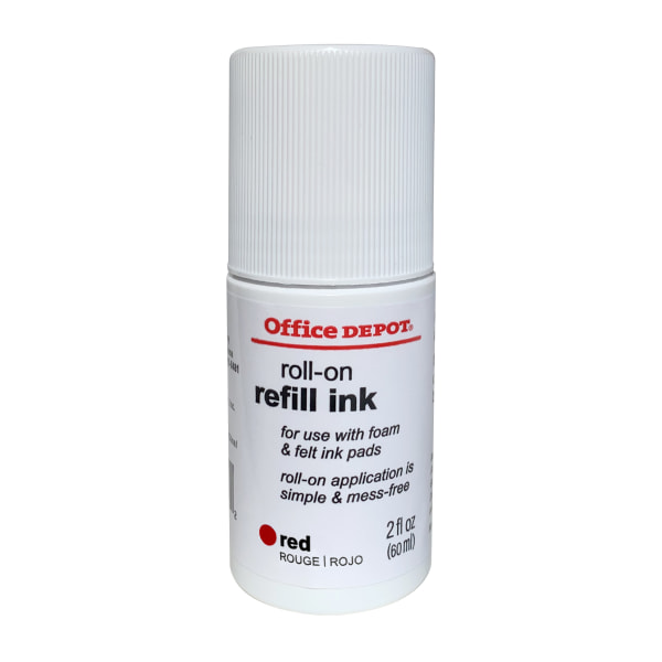 UPC 735854325459 product image for Office Depot® Brand Roll On Ink, 2 Oz, Red | upcitemdb.com