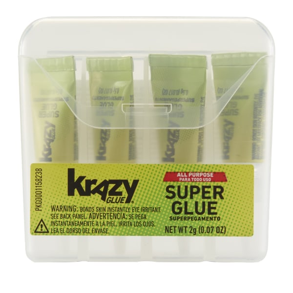 Krazy� Glue, All-Purpose Single-Use, .07 Oz., Clear, Pack Of 4