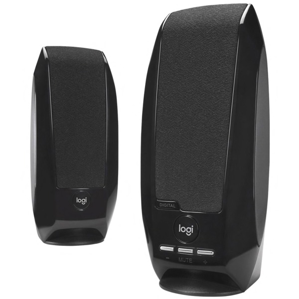 Logitech S150 USB Stereo Speakers for Desktop or Laptop in Black