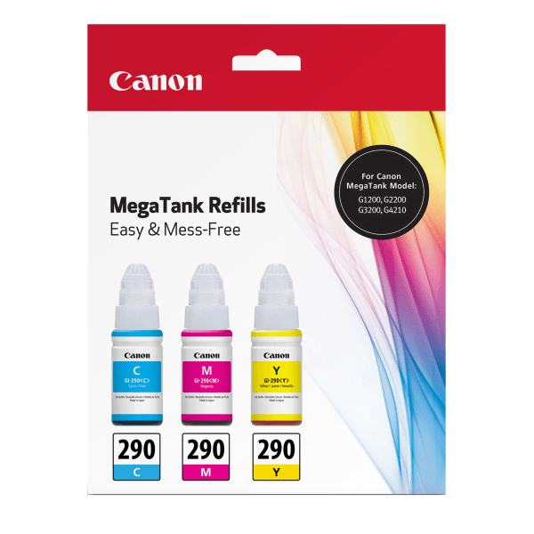 Canon GI-290 CMY Ink Bottle Value Pack - Inkjet - Magenta, Cyan, Yellow - 3 / Pack