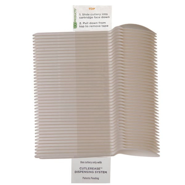 Eco-Products Cutlerease Spoons, 6", White, Carton Of 960 Spoons