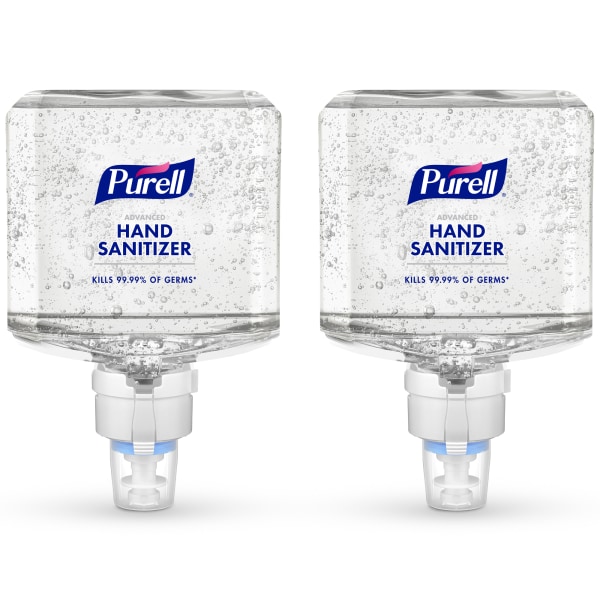 PURELL Advanced Hand Sanitizer Gel, For ES8 Touch-Free Dispensers, Clean Scent, 40.6 Oz (1200 mL), Pack Of 2 Refills