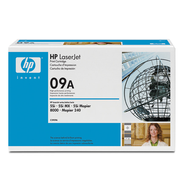 HP 09A, Black Original Toner Cartridge (C3909A)