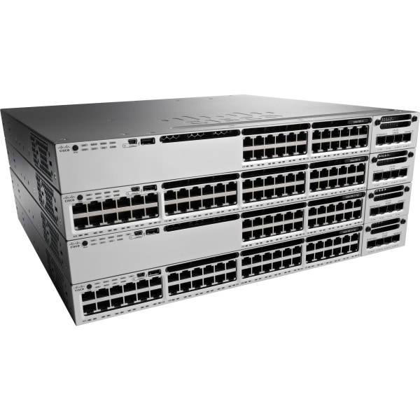 Cisco Catalyst WS-C3850-12XS Layer 3 Switch - Manageable - 10 Gigabit Ethernet - 10GBase-X - 3 Layer Supported - Optical Fiber - PoE Ports - 1U High - -  WS-C3850-12XS-E