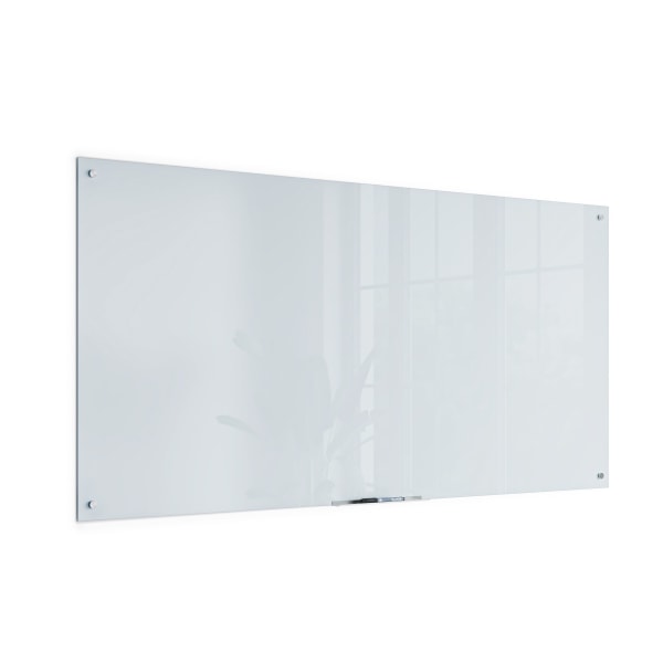 U Brands Magnetic Unframed Dry-Erase Whiteboard, 72 x 36 Frosted White