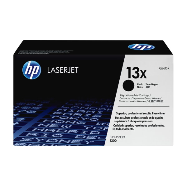 HP 13X Black High Yield Toner Cartridge, Q2613X