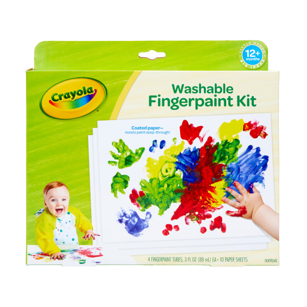 UPC 071662114527 product image for Crayola® Washable Fingerpaint Kit, Kit Of 14 Pieces | upcitemdb.com