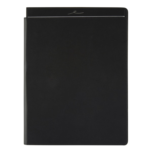 Office Depot� Brand Professional Legal Pad With Privacy Cover, 8-1/2" x 11", Narrow Ruled, White, 100 Pages (50 Sheets), Black