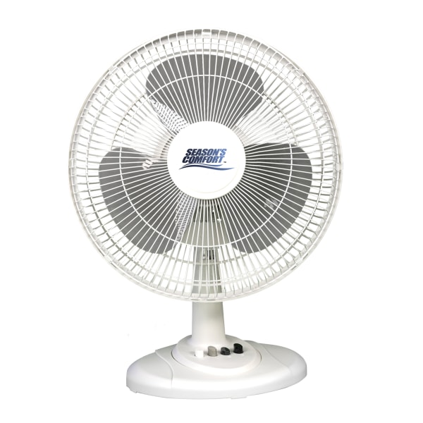 UPC 013204000073 product image for Seasons Comfort™ 12-In. Oscillating Table Fan, FTT12, White | upcitemdb.com