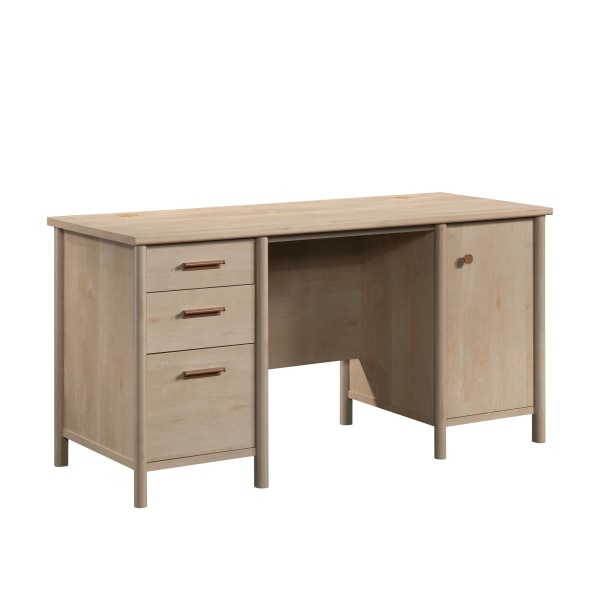 Whitaker Point Computer Desk with Storage Natural Maple - Sauder