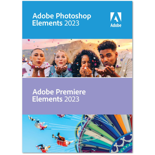 Adobe® Photoshop & Premiere Elements Software 2023 For PC/Mac, Windows® 11/10/Mac OS X V11.3/OS Monterey 12, Product Key -  65325917