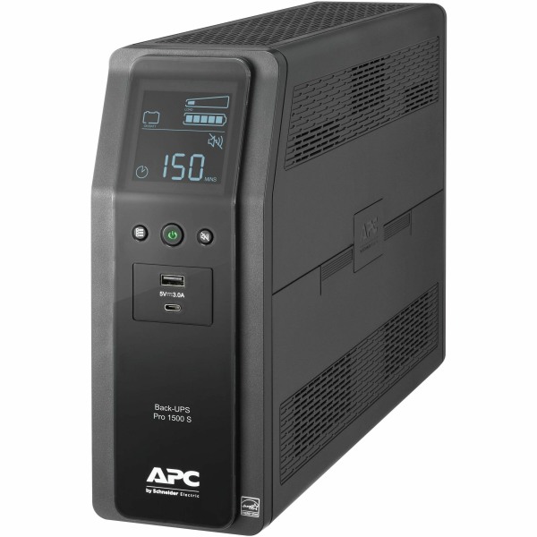 APC UPS 1500VA Sine Wave UPS Battery Backup  BR1500MS2 Backup Battery Power Supply with AVR  (2) USB Charger Ports