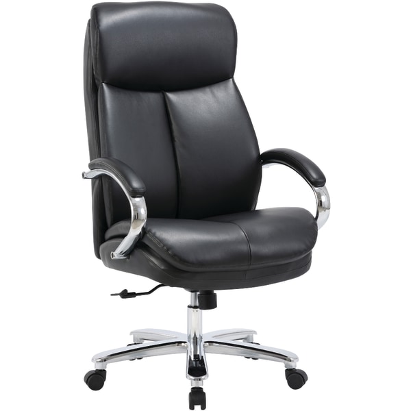 Photos - Chair Lorell � Ergonomic High-Back Faux Leather Big & Tall Executive , Black 67004 