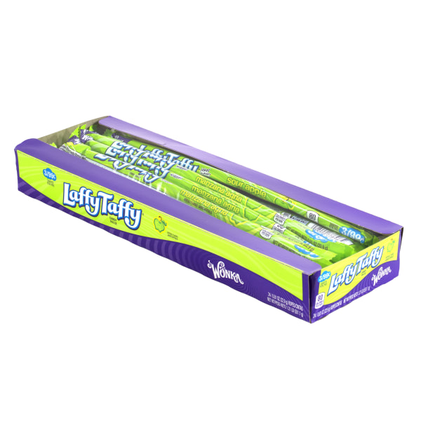 UPC 028000442262 product image for Laffy Taffy Ropes, Sour Apple, Tray Of 24 | upcitemdb.com