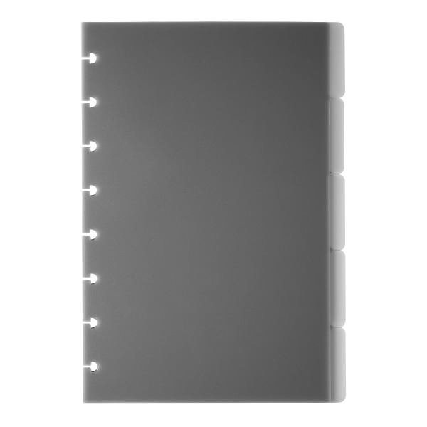 TUL Discbound Tab Dividers, Junior Size, Gray, Pack of 5