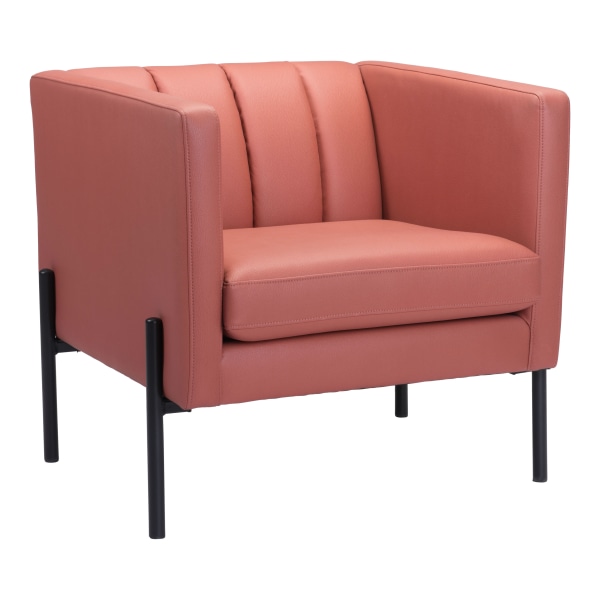 Zuo Modern Jess Accent Chair, Rust/Black -  101855