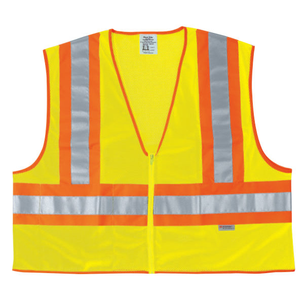 Luminator Class II Safety Vests, 4X-Large, Lime
