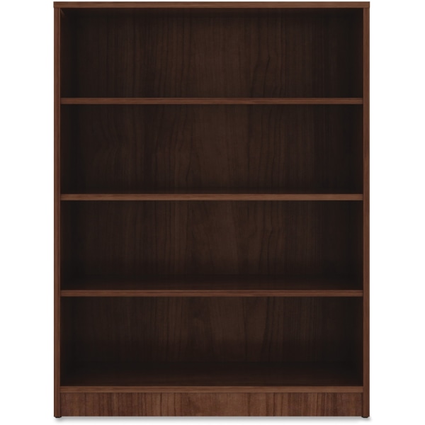Lorell  LLR99786  Walnut Laminate Bookcase  1 Each  Walnut