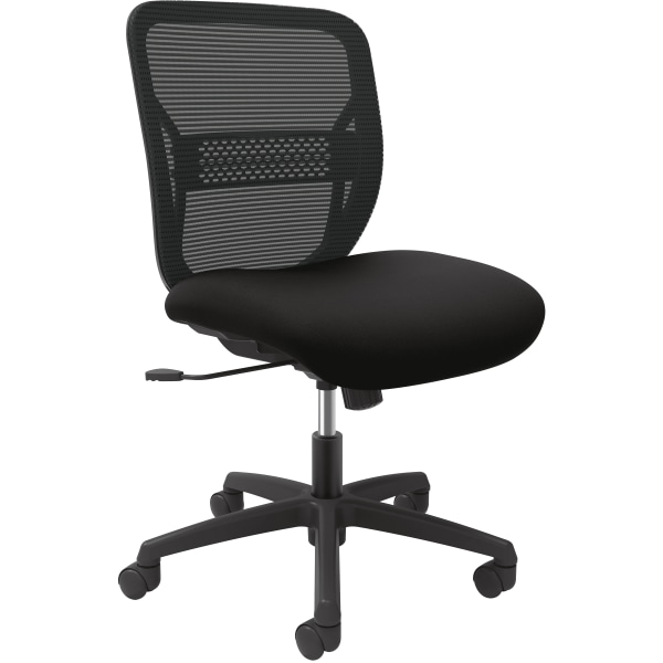 HON® Gateway™ Armless Mesh/Fabric Mid-back Task Chair, Black -  HONGVNMZ1ACCF10