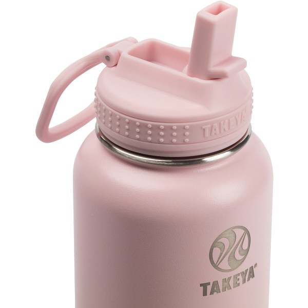 Photos - Car Cooler & Fridge Takeya Actives Straw Reusable Water Bottle, 32 Oz, Blush 51241