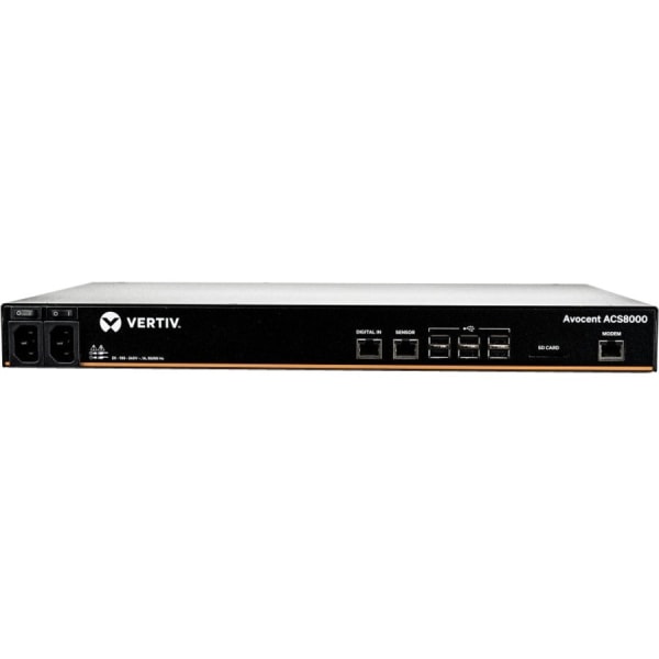 Vertiv Avocent ACS8000 Serial Console - 48 port Console Server | Modem | Dual AC - Advanced Serial Console Server | Remote Console | In-band and Out-o -  ACS8048MDAC-400