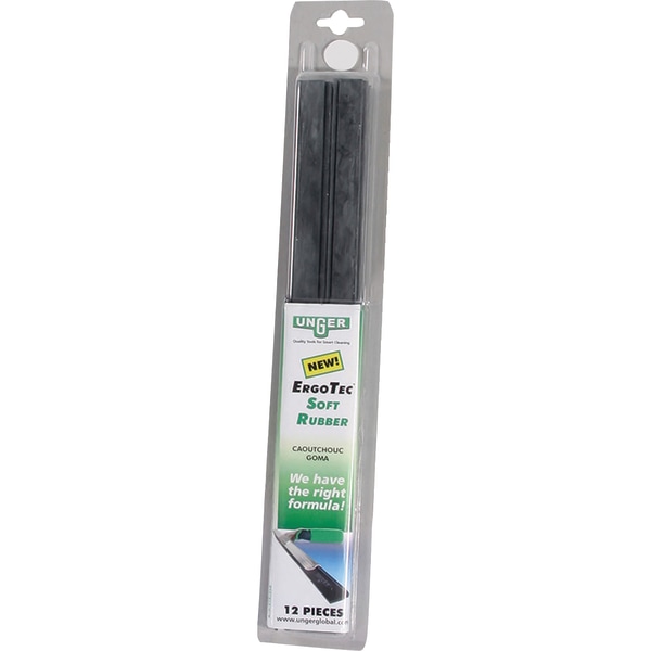 Unger Squeegee Rubber Blades, 16, Black, Set Of 2 Blades - UNGRT400 - Home and Garden Keep glass and plastic surfaces shining with Unger sku UNGRT400