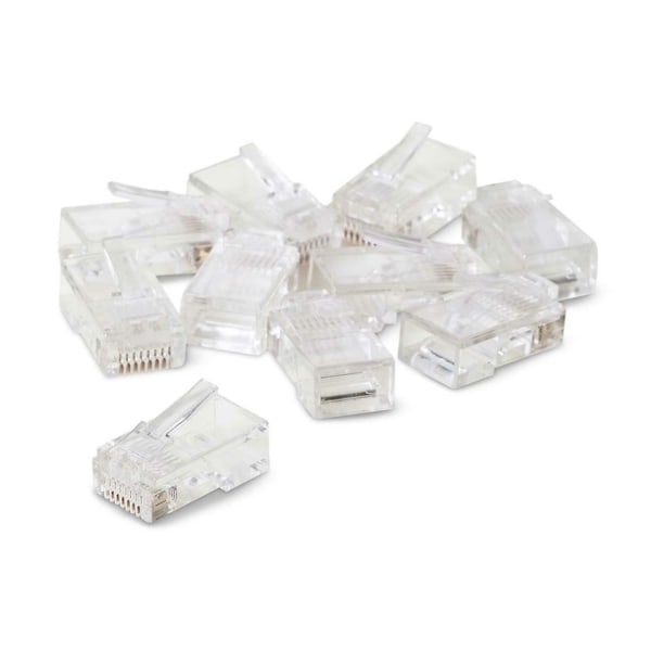 UPC 722868105184 product image for Belkin 50 Micron RJ45 Plugs - 10 Pack - RJ-45 Network Male - Clear | upcitemdb.com