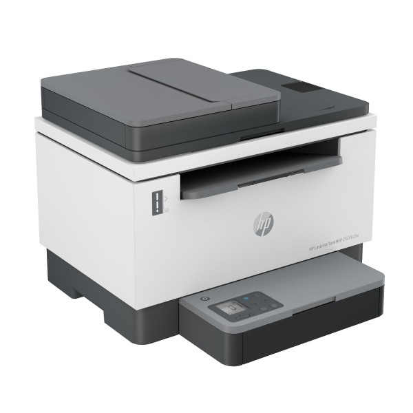 HP - LaserJet Tank 2604sdw Wireless Black-and-White All-In-One Laser Printer preloaded with up to 2 years of toner - White