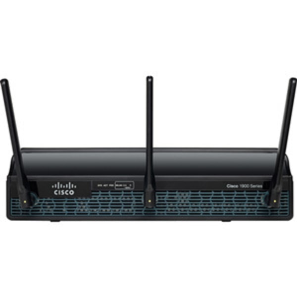 Cisco 1941W Wi-Fi 4 IEEE 802.11n  Wireless Integrated Services Router - 2.40 GHz ISM Band - 5 GHz UNII Band - 6.75 MB/s Wireless Speed - 2 x Network P -  C1941W-A-N-SEC/K9