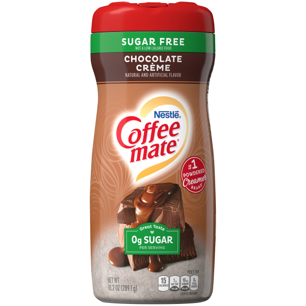 Nestle Sugar-Free Coffee Creamer, 10.2 Oz, Creamy Chocolate