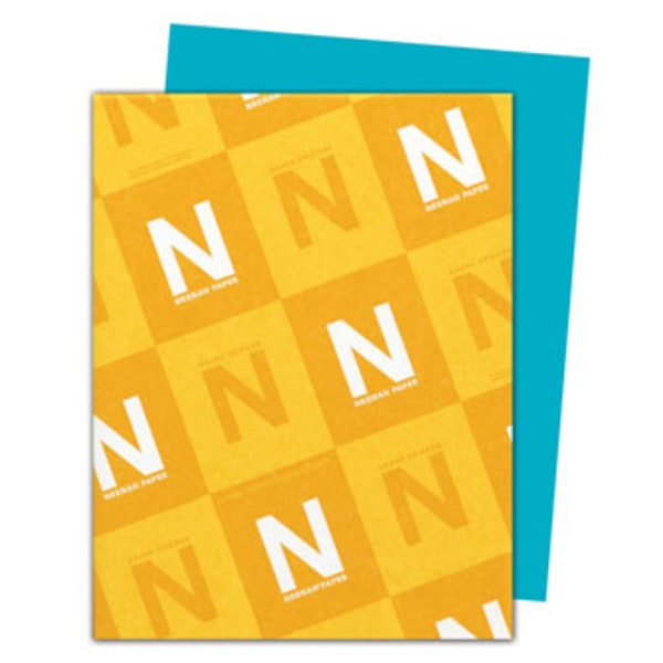 Neenah&reg; Astrobrights&reg; Bright Colored Copy Paper, Letter Size (8 1/2&quot; x 11&quot;), 24 Lb, 30% Recycled, Terrestrial Teal, Ream Of 500 Sheets WAU21849