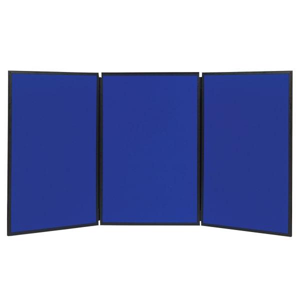 Quartet® ShowIt® 3-Panel Presentation System For Tabletop/Floor Display